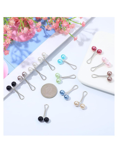 12 Clips para Hijab de Perlas ValueBargain - Accesorios Mujeres