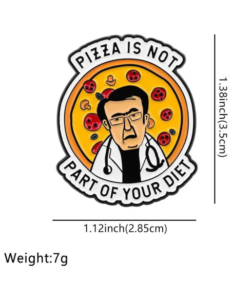 Pin Divertido Angyape No Te Vas a Morir de Hambre Amarillo