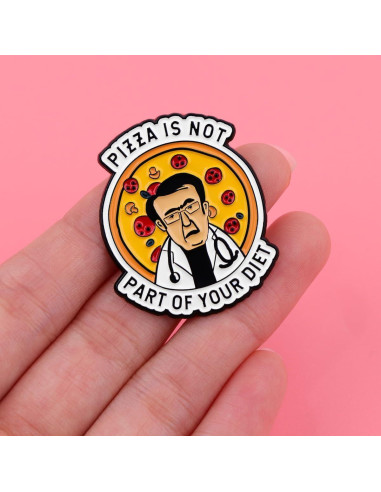 Pin Divertido Angyape No Te Vas a Morir de Hambre Amarillo