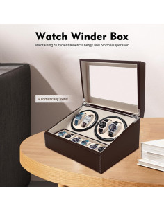 Enrollador de Reloj Automático Ageanbri con 4 Motores Silenciosos 2
