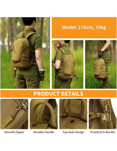 Mochila Táctica HUNTVP 20L Nylon 900D para Senderismo