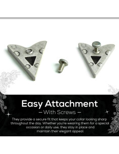 Puntas de Collar Skull and Bones HHH Designs Acabado Plateado 2