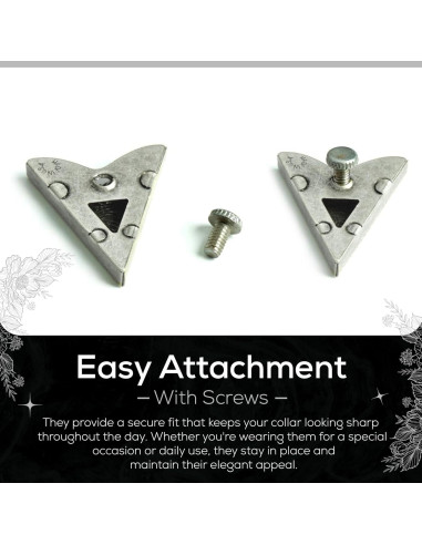 Puntas de Collar Skull and Bones HHH Designs Acabado Plateado