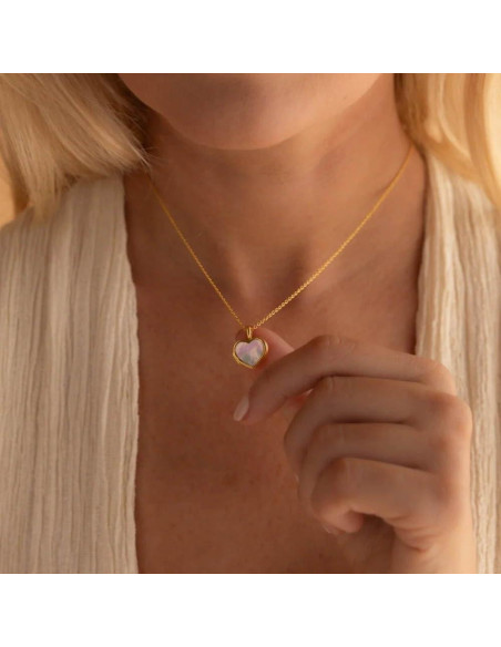 Collar Colgante de Foto Caitlyn Minimalist Plata 925 Oro 18K