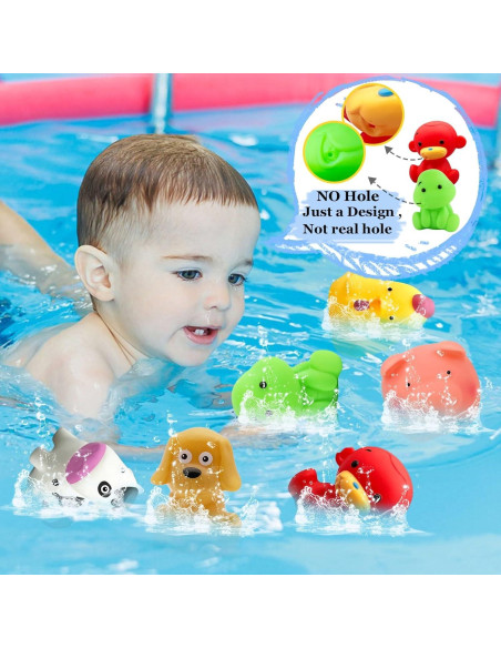 Juguetes de baño PARHILYAR 6 Piezas Flotantes para Bebés