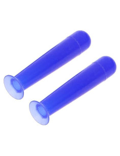 Set de 2 Copas de Succión de Silicona Azul para Lentes de Contacto
