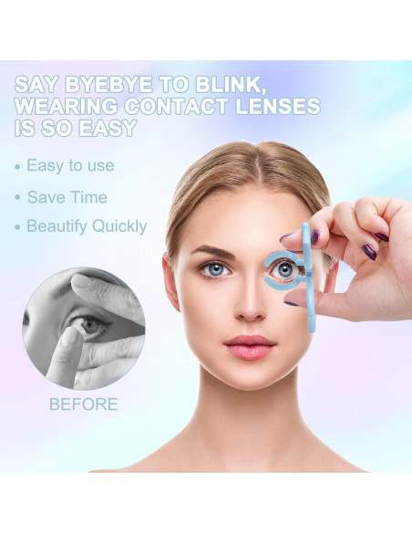 Herramienta Aplicadora de Lentes de Contacto Genérica Azul Herramienta Aplicadora de Lentes de Contacto Genérica Azul