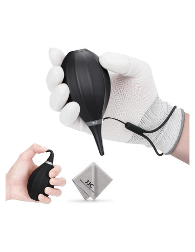 Soplador de Aire JJC Mejorado con Punta de Silicona y Paño