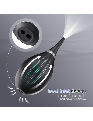 Soplador de Aire JJC Mejorado con Punta de Silicona y Paño