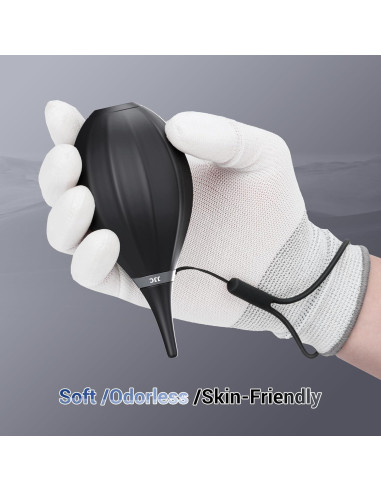 Soplador de Aire JJC Mejorado con Punta de Silicona y Paño