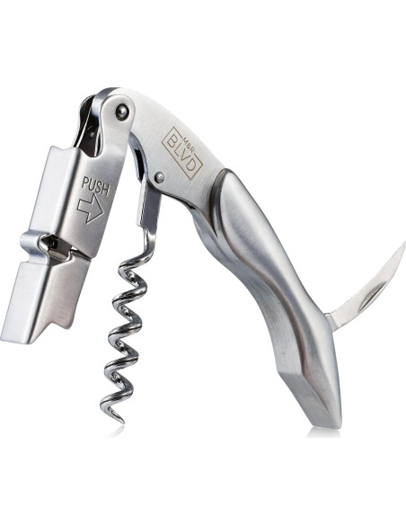 Sacacorchos de Camarero M&R Blvd - Acero Inoxidable Profesional Sacacorchos de Camarero M&R Blvd - Acero Inoxidable Profesional