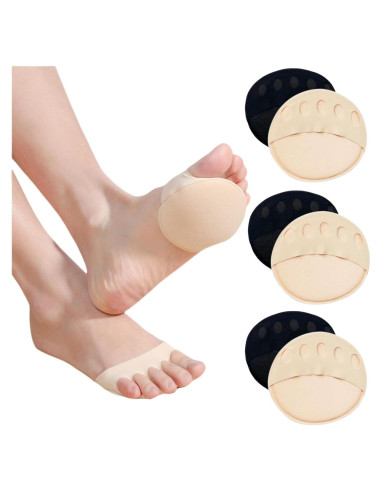 6 Pares de Calcetines Liner para Mujeres Algodón Transpirable