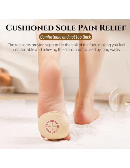 6 Pares de Calcetines Liner para Mujeres Algodón Transpirable