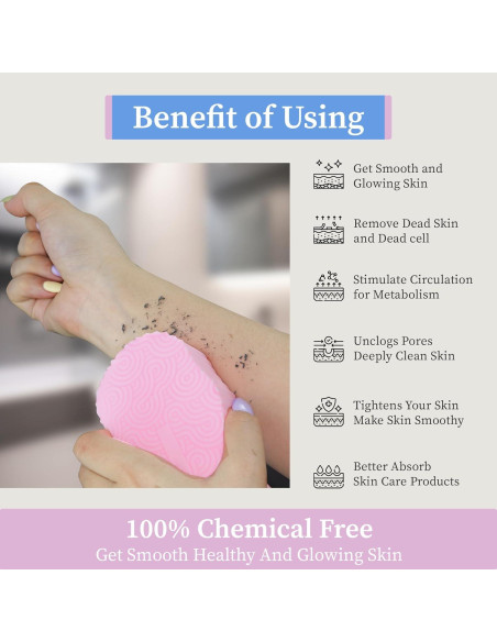 Esponja de Baño Exfoliante BOBI CARE 2 Piezas Suave 3D