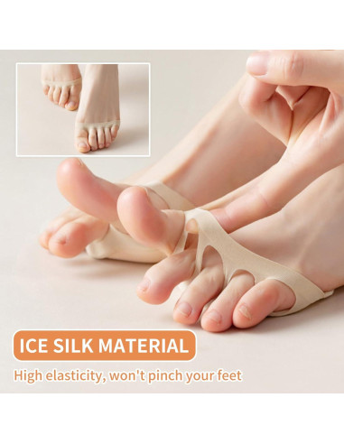 3 Pares Almohadillas Metatarsales SooGree para Pie Beige M