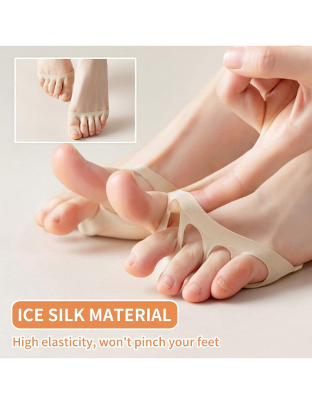 3 Pares Almohadillas Metatarsales SooGree para Pie Beige M