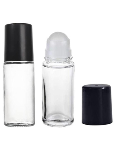 2 Botellas de Rodillo Desodorante Vidrio 30ml lasenersm