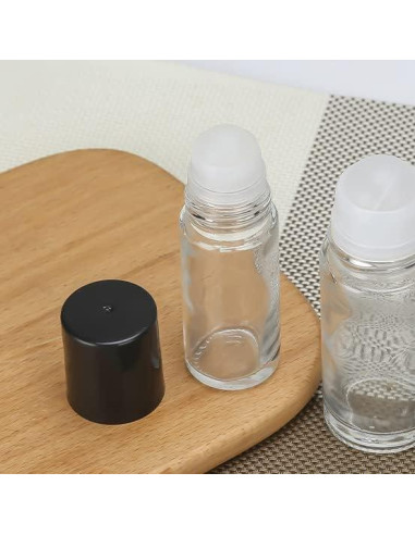 2 Botellas de Rodillo Desodorante Vidrio 30ml lasenersm