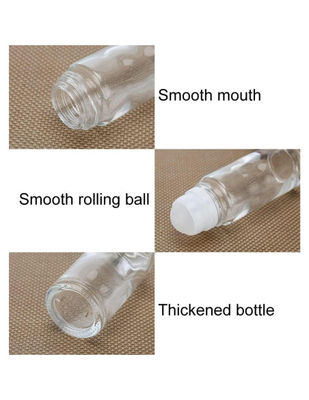 2 Botellas de Rodillo Desodorante Vidrio 30ml lasenersm