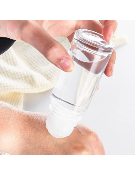 2 Botellas de Rodillo Desodorante Vidrio 30ml lasenersm