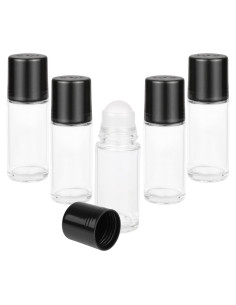 Paquete de 5 Botellas de Vidrio Roll On 50ml Remzndy