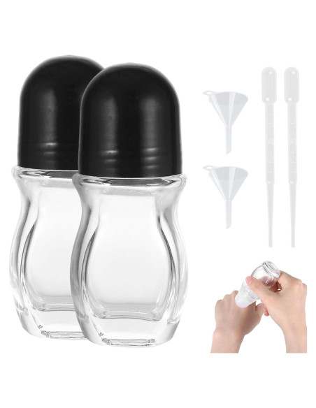 Botellas de Rodillo de Vidrio Xyulaan 30ml para Aceites Esenciales