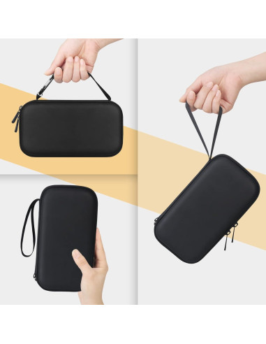 Funda Dura BOVKE para Inhalador de Asma y Espaciador - Negro