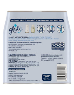 Recarga Ambientador Automático Glade Ropa Limpia 2 Piezas 175 g 2