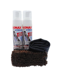 Limpiador de Alcantara y Tapicería SONAX 2x250ml + Cepillo