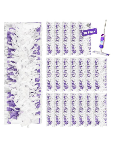 20 Almohadillas de Limpieza Desechables CANAVY para Swiffer