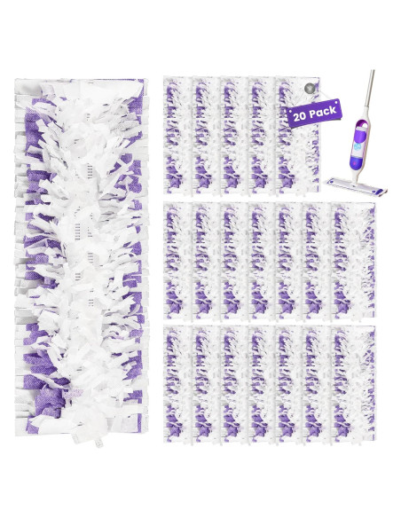 20 Almohadillas de Limpieza Desechables CANAVY para Swiffer