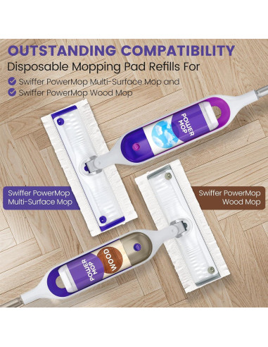 20 Almohadillas de Limpieza Desechables CANAVY para Swiffer