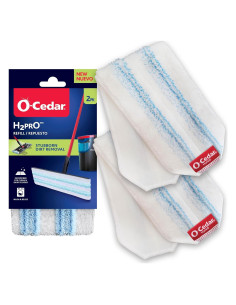 O-Cedar H2prO Mopas de Microfibra Reutilizables - Paquete de 2