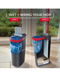 O-Cedar H2prO Mopas de Microfibra Reutilizables - Paquete de 2 2