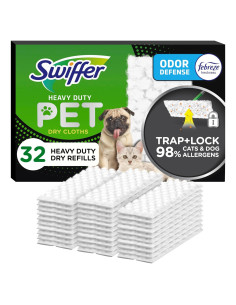 Recargas Secas Swiffer Sweeper Mascotas 32 Paños Febreze