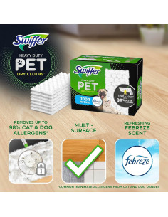 Recargas Secas Swiffer Sweeper Mascotas 32 Paños Febreze 2