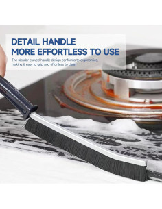 Cepillo de Limpieza de Ranuras UKESULT - 4 Pcs, Ergonomico 2