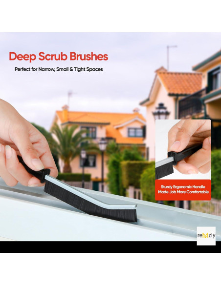 Cepillos de limpieza Remzly para juntas - Paquete de 5 unidades