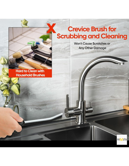 Cepillos de limpieza Remzly para juntas - Paquete de 5 unidades