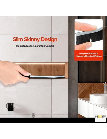 Cepillos de limpieza Remzly para juntas - Paquete de 5 unidades