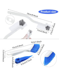 Conjunto de 4 Cepillos de Limpieza Patelai para Cocina y Ventanas 2