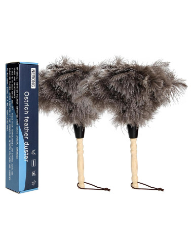 Plumero de Plumas de Avestruz NEWONG 2pcs 35.56 cm
