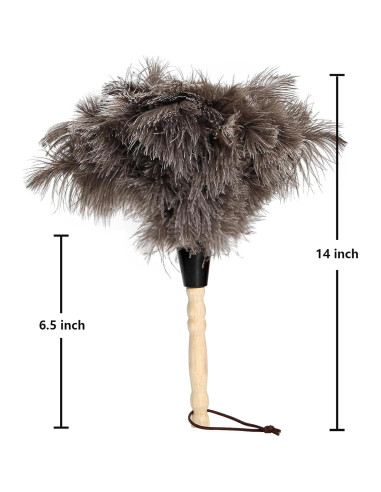 Plumero de Plumas de Avestruz NEWONG 2pcs 35.56 cm