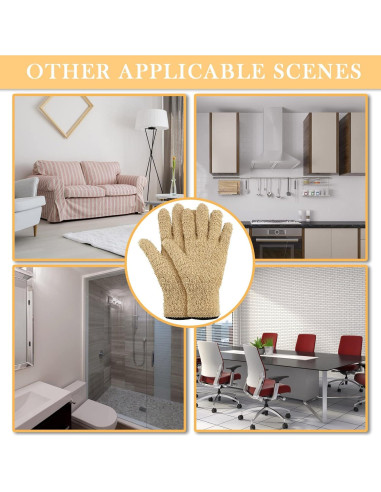 Guantes de Microfibra Bencailor 6 Pares para Limpieza Grande