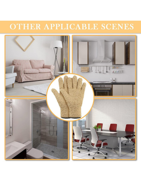 Guantes de Microfibra Bencailor 6 Pares para Limpieza Grande