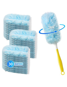 Kit de Plumeros Desechables Gkweres 30 Recargas + Mango