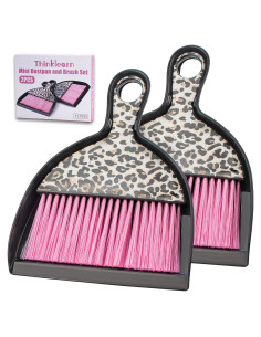 Juego de Mini Escoba y Recogedor ThinkLearn Rosa Leopardo