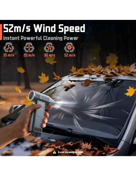 Soplador de Aire Eléctrico WNH 360000RPM 52m/s 4 Velocidades Soplador de Aire Eléctrico WNH 360000RPM 52m/s 4 Velocidades