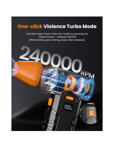 Soplador de Aire Eléctrico Tenlox 240000RPM Turbo Mini 388g 2