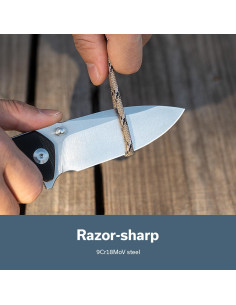 Cuchillo de bolsillo SENCUT Skarnax 9.6 cm G10 Negro EDC 2